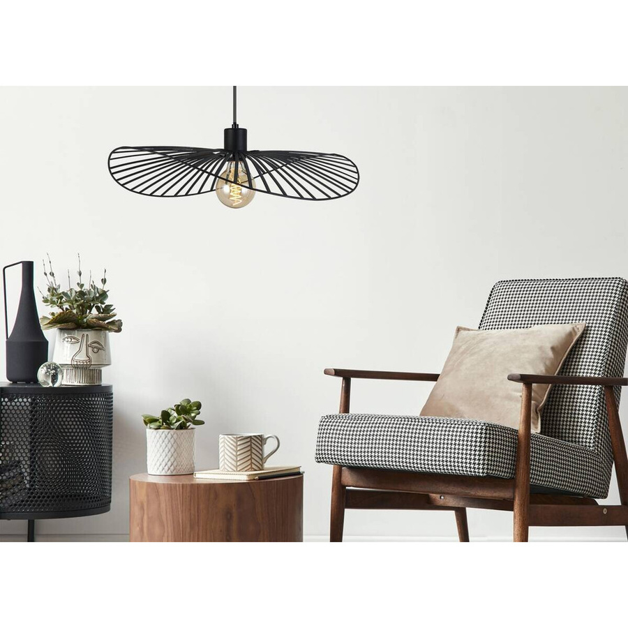 POCOline Pendelleuchte Mabel aus Metall in Schwarz mit E27 Fassung, Höhe: 120 cm, Durchmesser: 50 cm - Bild 2