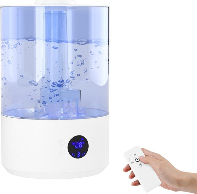 Areyourshop Aroma Diffuser Luftbefeuchter mit 7,8 l Kapazität, weiß, von oben befüllbar mit Diffusor für ätherische Öle - Bild 1
