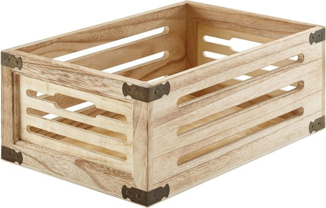 Mömax Kiste Ronny Wandregal aus Holz in Naturfarben Braun Beige - Bild 1