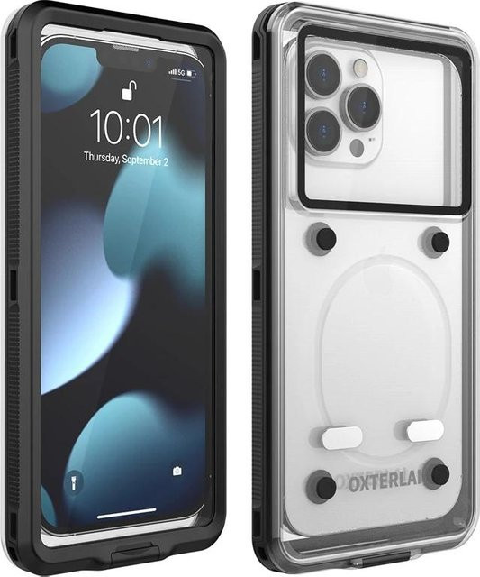 Bai Fen Bai-Digital 3C Universelle wasserdichte Handyhülle für Smartphones bis 6,9 Zoll, grau - Bild 1