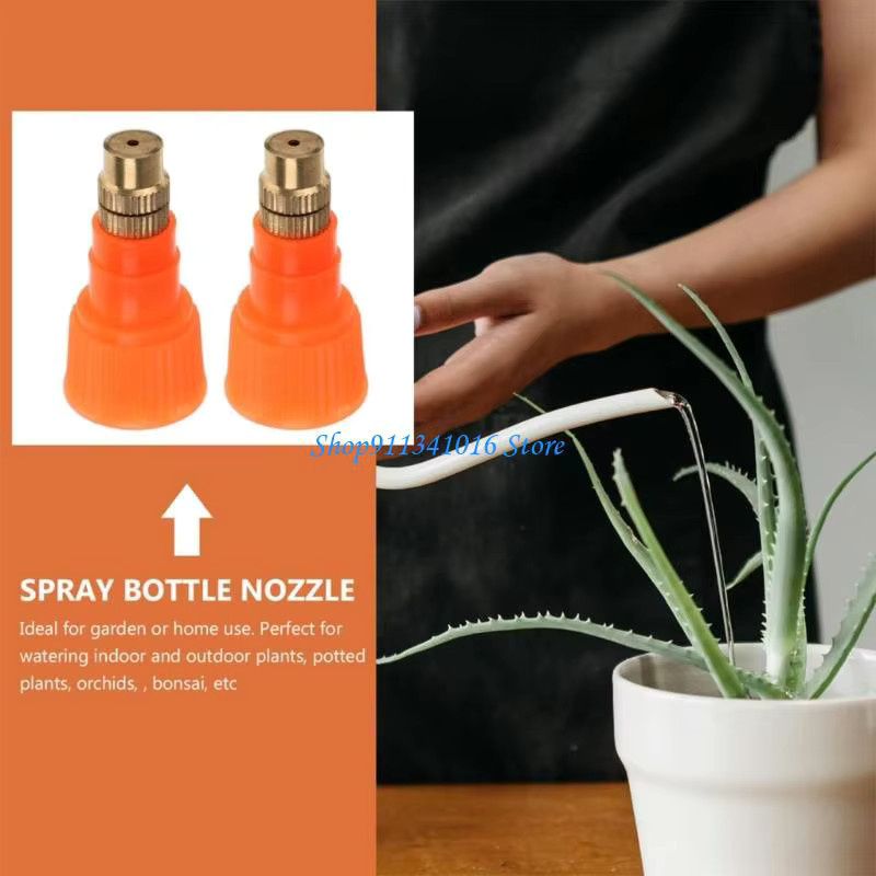 10 Stück Ersatz-Sprühdüsen aus ABS in Orange für 2,0-3,0-l-Flaschen zur Gartenbewässerung - Bild 2