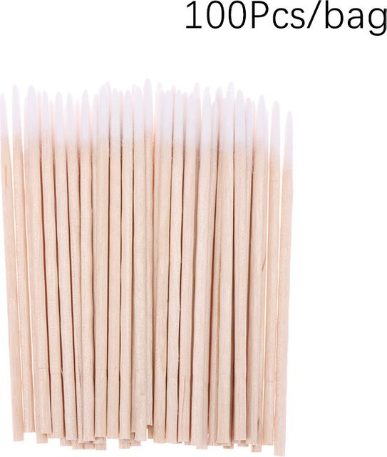 ZYVARN Einweg-Wattestäbchen, 100 Stück, Holz, Unisex - Bild 1