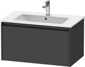 Duravit Waschtischunterschrank Ketho.2 in Grau Matt, wandhängend mit 1 Auszug, B/T: 81 x 48 cm - Bild 1