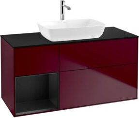 V&B Waschtischunterschrank Finion in Blau glänzend, Breite: 120 cm, Tiefe: 50,1 cm, Höhe: 50,1 cm - Bild 1