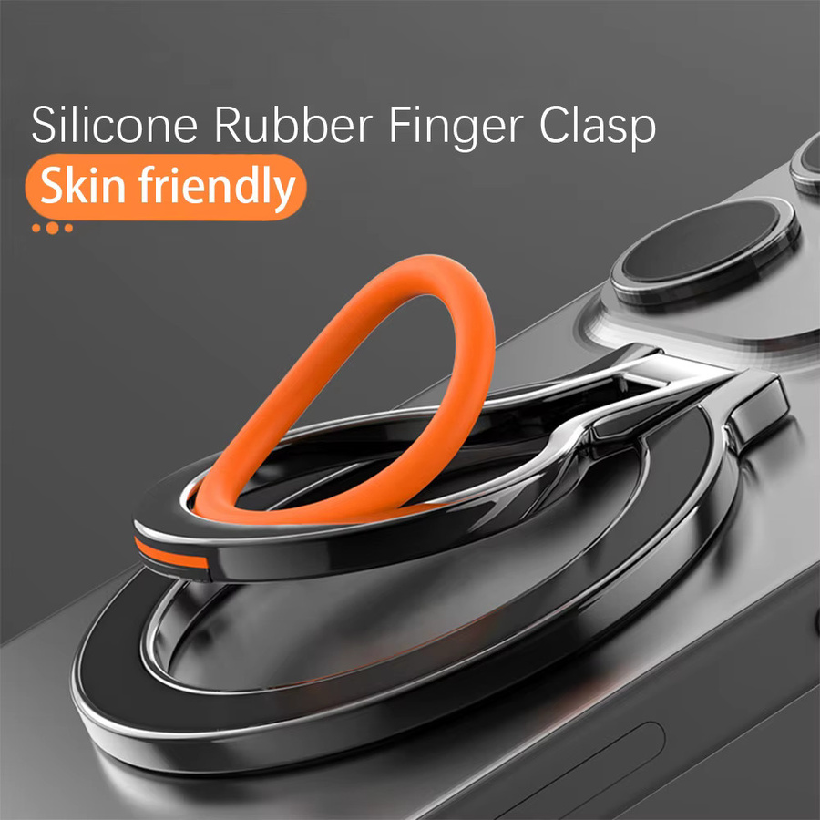 Foldi MagSafe Magnetischer Wandaufkleber aus Silikonkautschuk, 360 Grad drehbar, Silber - Bild 2