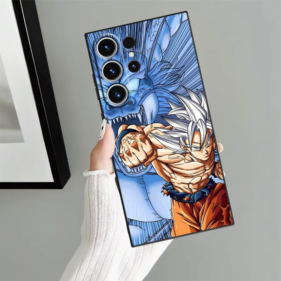 Dragon Ball Vegeta und Son Goku Handyhülle in Schwarz für Samsung Galaxy S25 Edge, S24 Plus, S23 Ultra, S21 FE und S20 - Bild 3