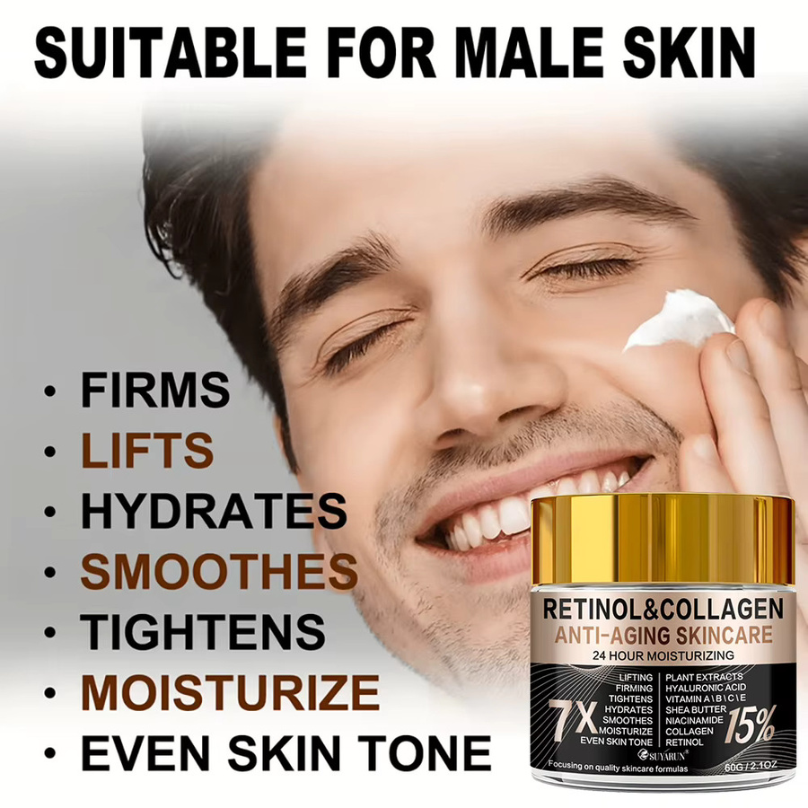 SUYARUN Retinol-Kollagen Gesichts- und Augencreme, Reife Haut - Bild 2