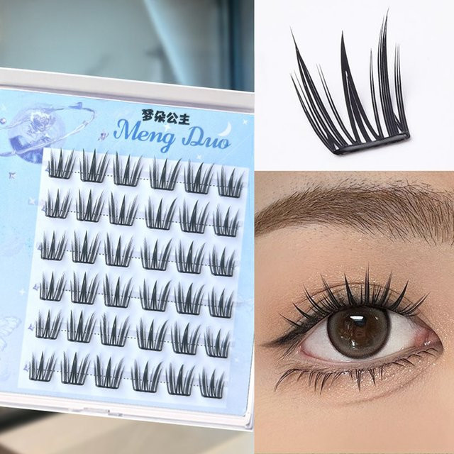 Cotremyp Wimpern-Cluster, 6-reihig, natürlich, künstlich - Bild 1