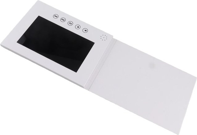 3CZY Video-Grußkarte mit 720P HD-LCD-Bildschirm und 128 MB Speicher in Weiß - Bild 1