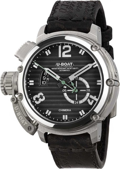 U-Boat Herrenuhr Chimera, Automatik, Edelstahl, Schwarz, 46 mm - Bild 1