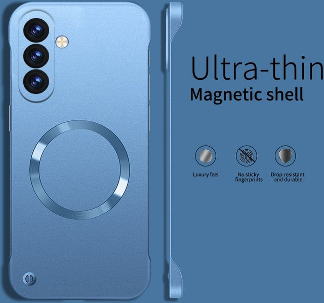 Oeny Ultradünne magnetische Hülle für Samsung Galaxy A17 A37 A57 in Green mit MagSafe Kompatibilität, rahmenlose kühlende PC-Abdeckung - Bild 1