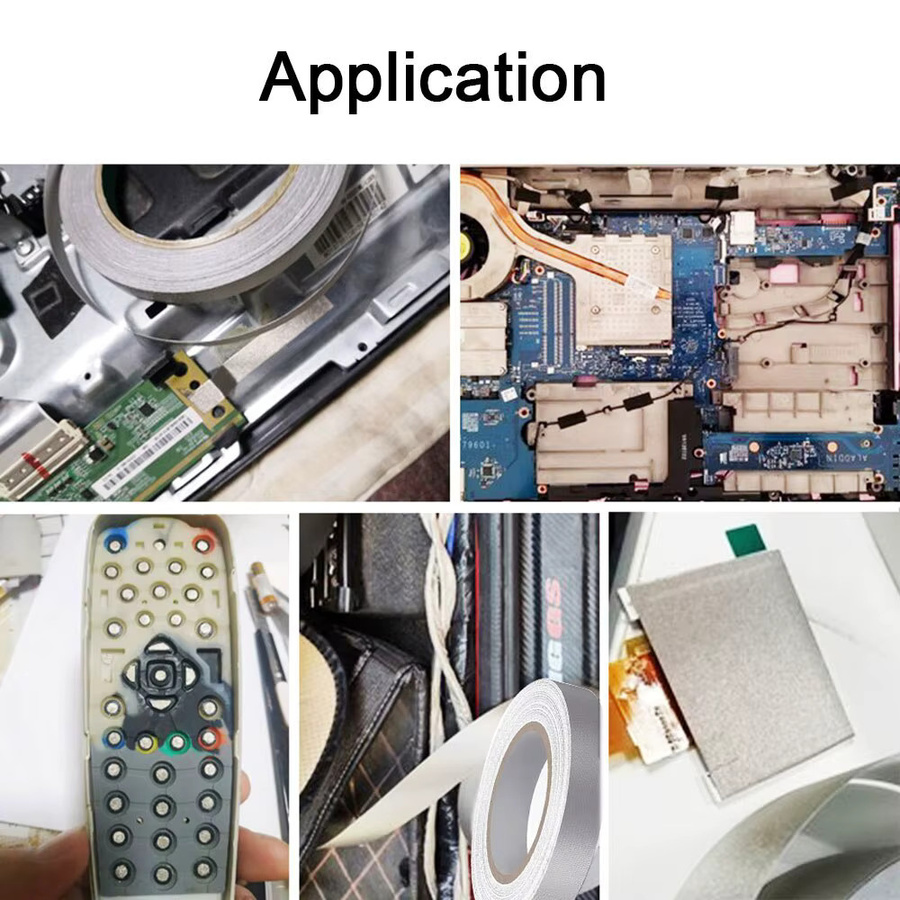 APORNI Silber leitfähiges Gewebeband zur einseitigen elektromagnetischen Abschirmung für Laptop und LCD - Bild 5