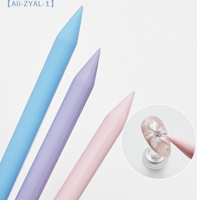 JETTING Doppelkopf-Rührstab aus Silikon, Nagelformstift, Purple - Bild 1