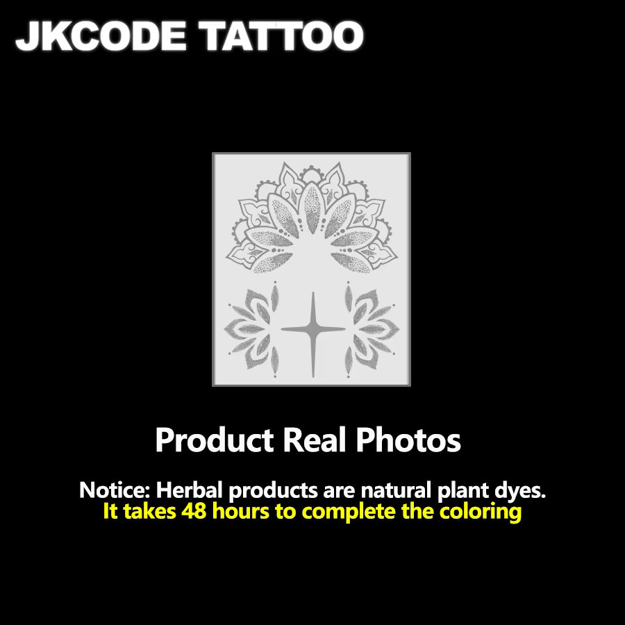 JKCODE TATTOO Kräuter-Tattoo-Aufkleber, Damen - Bild 4