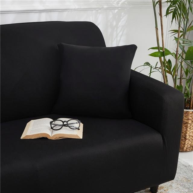 Housmife Kissenbezug aus Polyester in Schwarz, B/B: 45 x 45 cm - Bild 1