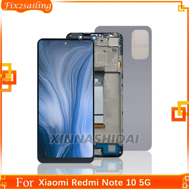 Xiaomi Redmi Note 10 5G Ersatz LCD Display mit Touch Screen in Schwarz, 6,5 Zoll - Bild 1