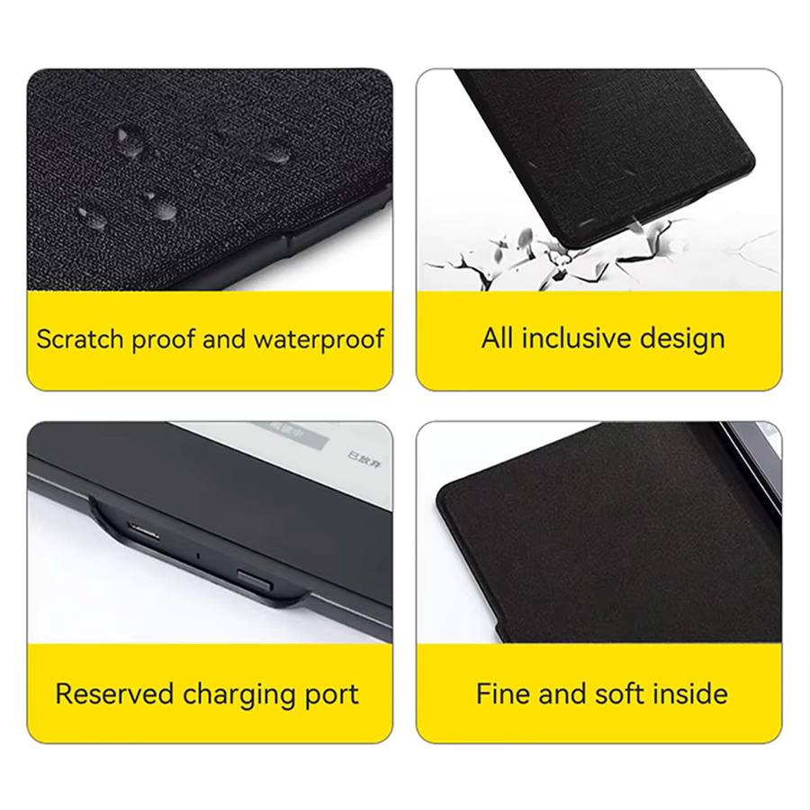 Hansong Magnetische Hülle für Kindle Paperwhite Colorsoft und verschiedene Generationen, Schwarz - Bild 5