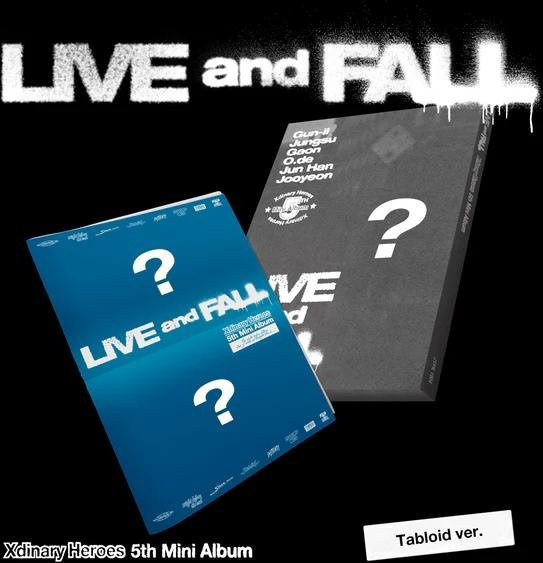 Xdinary Heroes - Live and Fall 5. Mini-Album TABLOID-Version in Blau - Bild 1