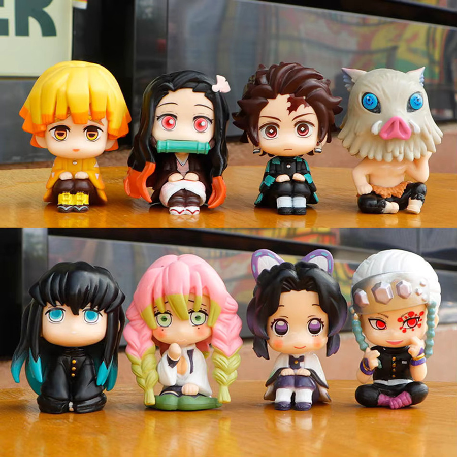 Bandai Demon Slayer Q-Version Spielzeugset, 8-teiliges Set, PVC-Figuren - Bild 5