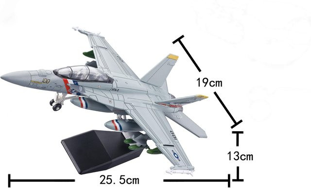 Linyi toy car F18 F-18 Vf103 Grumman Tomcat Super Hornet F/A-18F Flugzeug, 1:72er Maßstab, ab 14 Jahren - Bild 1