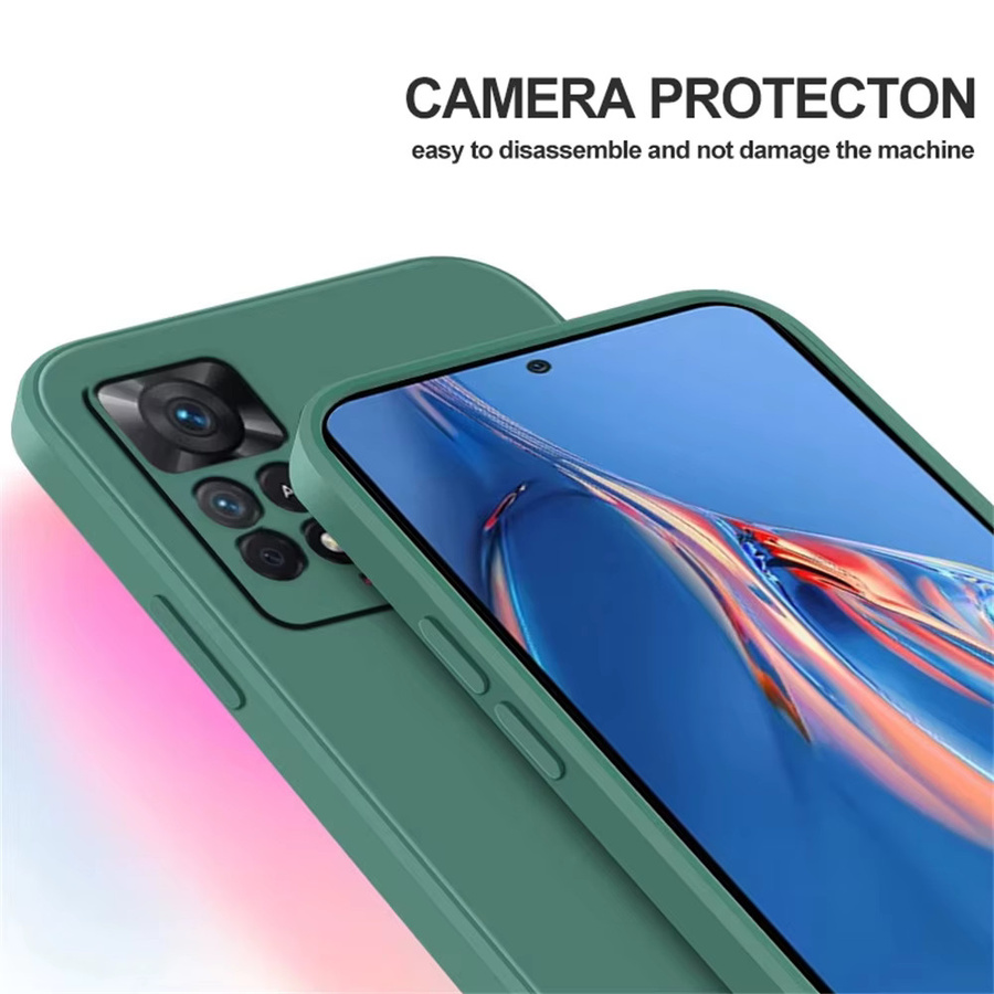 Xiaomi Redmi Note 11 4G / Note 11S 4G Schutzhülle aus flüssigem Silikon in Grün - Bild 2