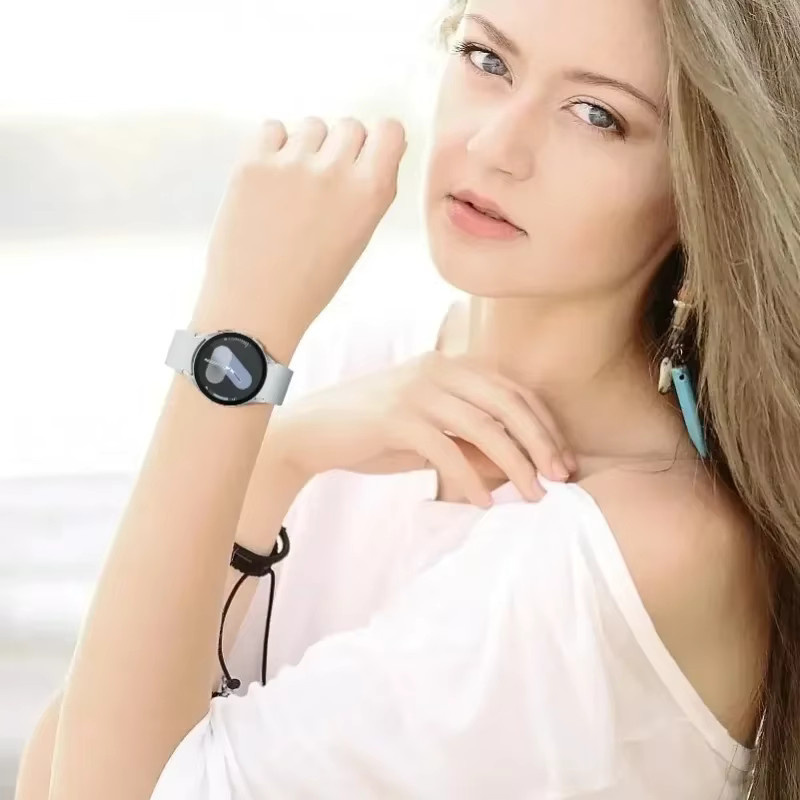 Uhrenarmband Silikon, Schwarz, Unisex - Bild 3