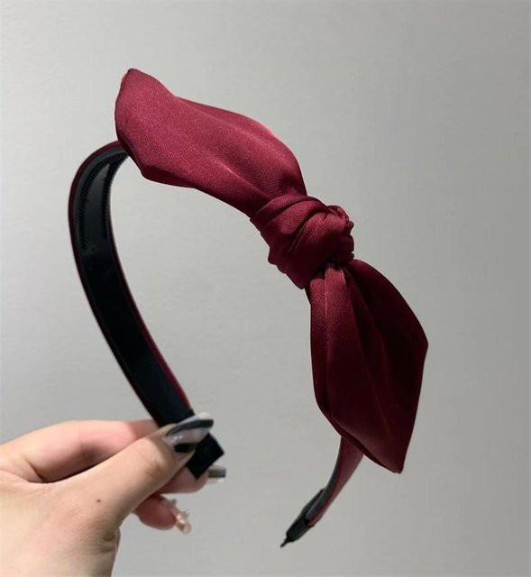 YULIN Haarreif Satin, Schleifenknoten, braun, Damen - Bild 1