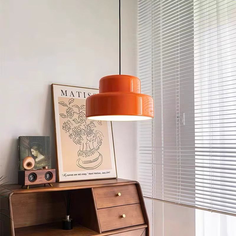 Claeted Pendelleuchte Bauhaus Modernes Glas in Orange - Bild 3