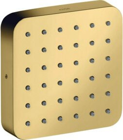 Hansgrohe Axor Citterio E UP-Brause Set mit Regendusche in Gold, quadratisch, 120 x 120 mm - Bild 1