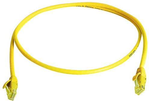 Telegärtner RJ45 Patchkabel CAT 6 Ethernet LAN Gelb, Länge: 10,0 m - Bild 1