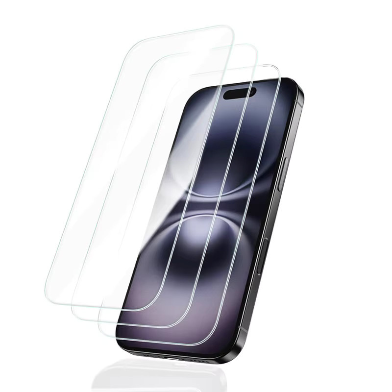 PHENVEL Displayschutz aus gehärtetem Glas für iPhone 13 14 15 16 Pro Max, transparent, 2-4 Stück - Bild 7