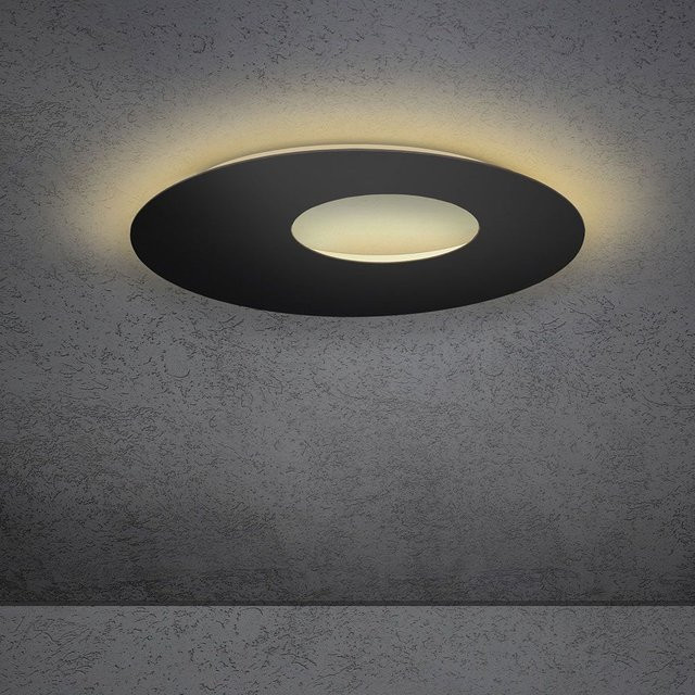 Escale Blade Open 59 LED Wand- und Deckenleuchte in Schwarz mit Gold-Akzenten und Up-Down-Lichteffekt - Bild 1