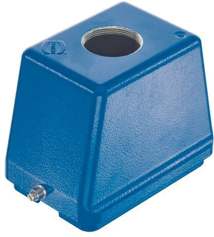 HARTING Tüllengehäuse 19 36 048 0448 19360480448 aus Zinkdruckguss in Blau Matt - Bild 1
