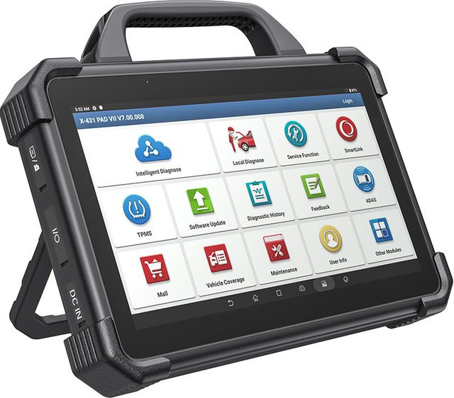 LAUNCH X431 PAD 7 VII Autodiagnosetool mit J2534 Smartlink und Online-Programmierung für OBD, Schwarz - Bild 1