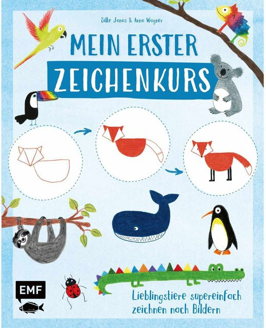Mein erster Zeichenkurs - Lieblingstiere von Sille Janas & Anna Wagner, deutsch - Bild 1