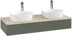 V&B Waschtischunterschrank Antao ohne Frontstruktur, wandmontiert, lackiert, B/T/H: 120 x 50 x 19 cm - Bild 1