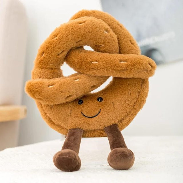Kidsly Plüsch Toastbrot Brezel Croissant Baguette, Plüschtier, ab 14 Jahren - Bild 1