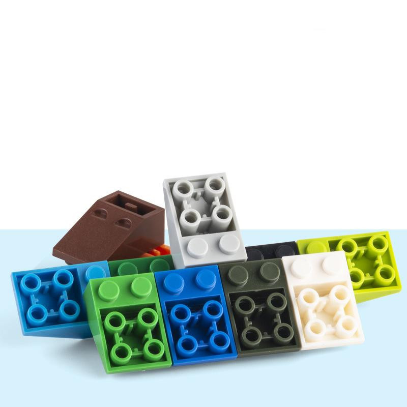 Yiran toy Baustein 3x2 25 Grad Schräge Umgekehrter Stein 20-teiliges Set - Bild 2