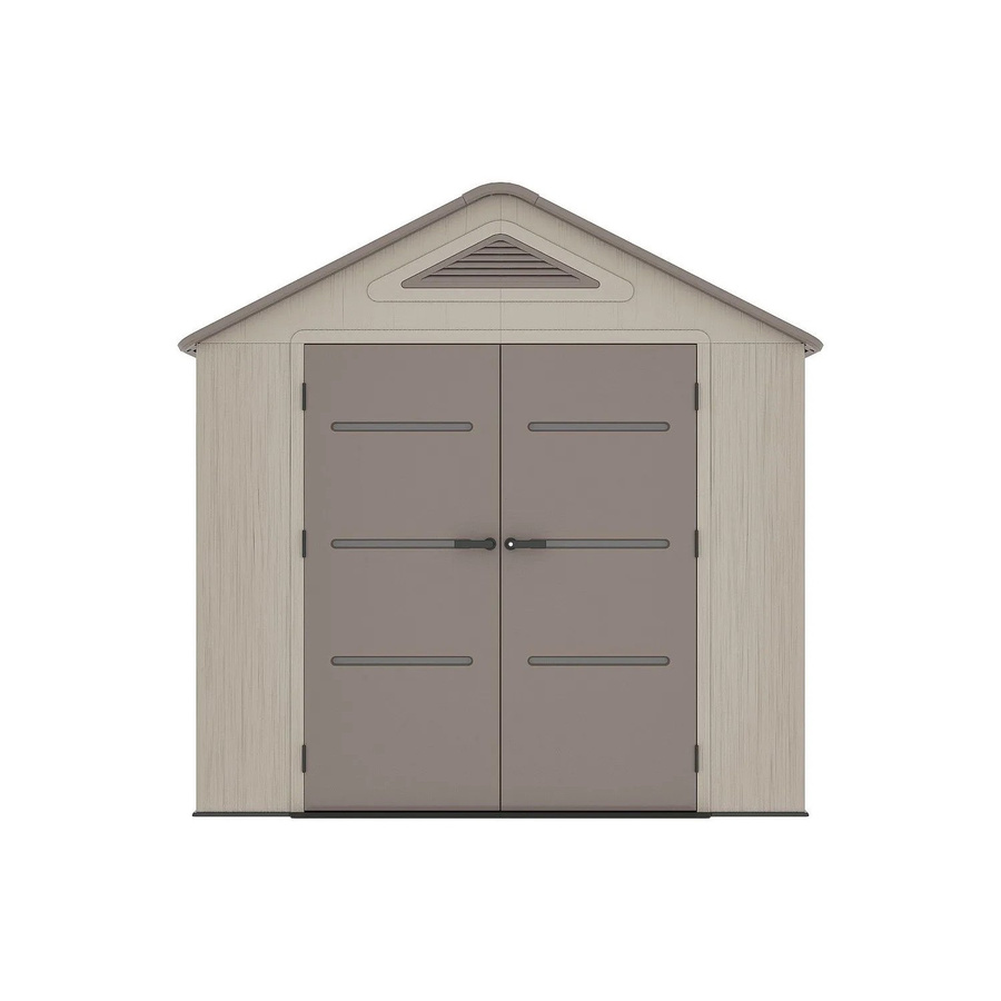 Vente-unique Schrebergartenhaus Anteva mit Satteldach in Braun und Beige aus Kunststoff, B/T/H: 254 x 242 x 237 cm - Bild 2
