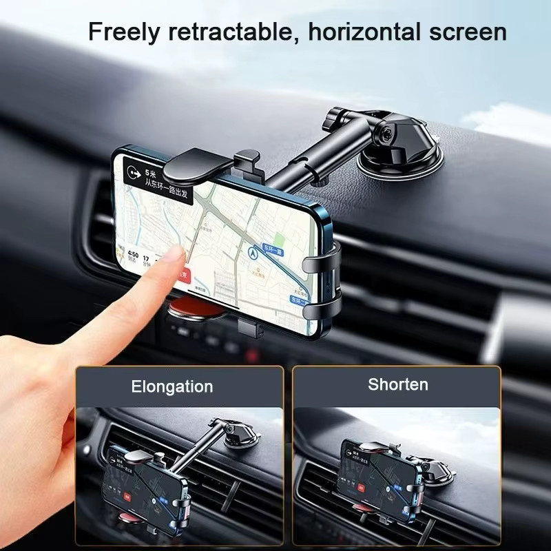 Universal Saugnapf Auto Telefonhalterung für iPhone, Xiaomi, Huawei und Samsung mit 360 Grad Rotationshalterung in Schwarz - Bild 4