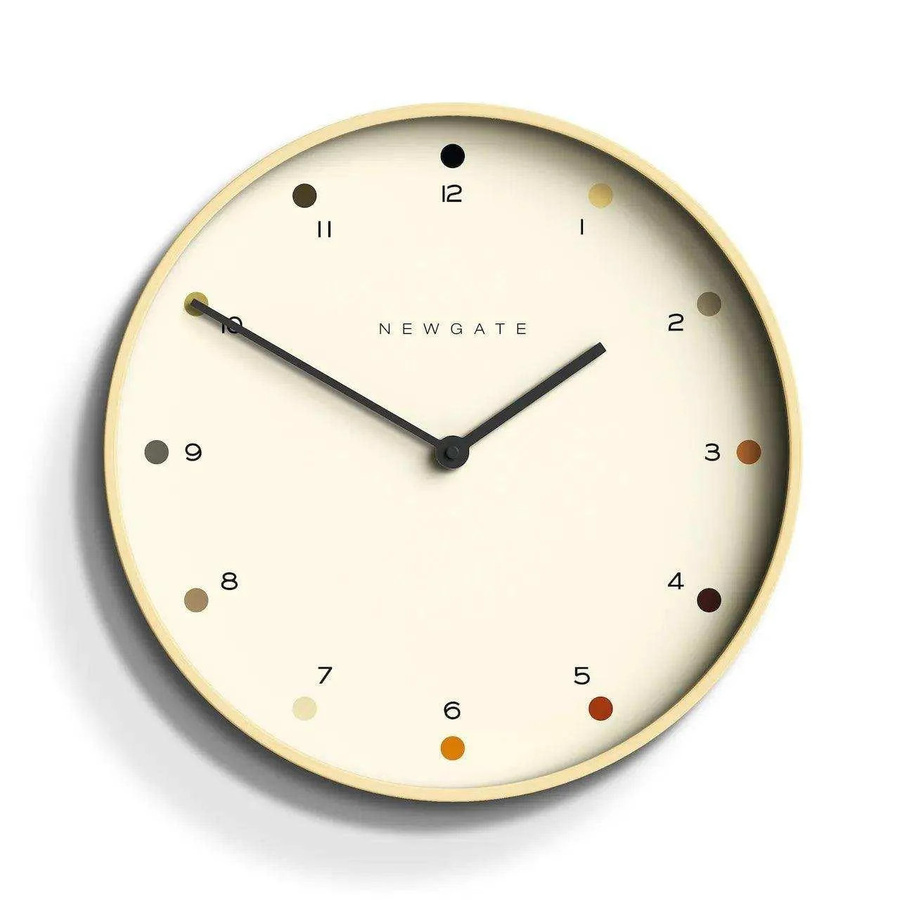 Newgate Mr Clarke Wanduhr Dot in Beige aus Holz, Durchmesser: 40 cm - Bild 1