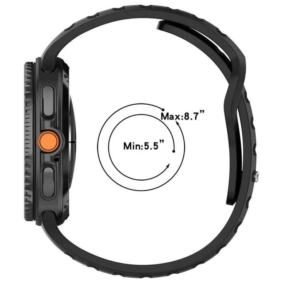 Cor Uhrenarmband Silikon, Schwarz, Unisex - Bild 5