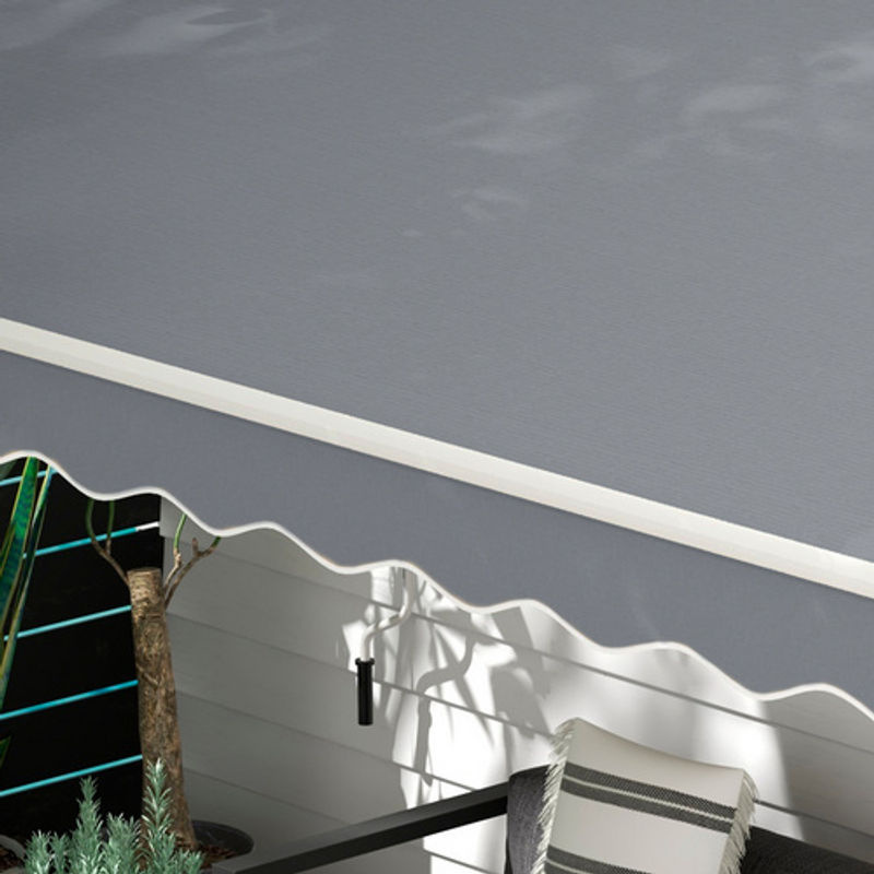 Outsunny Gelenkarmmarkise aus Aluminium und Polyester in Weiß und Grau, B/T/H: 245 x 395 x 350 cm - Bild 2