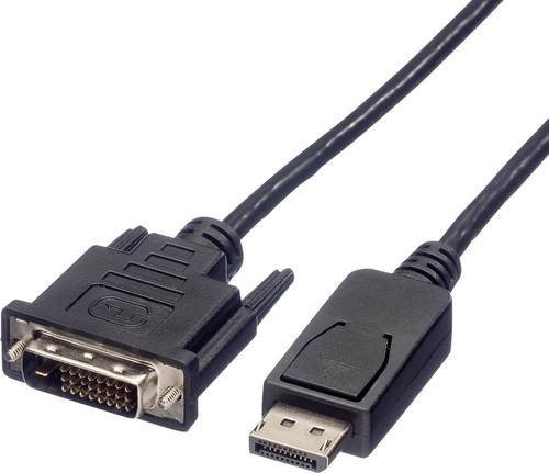 Roline DisplayPort auf DVI-D 24+1pol Adapterkabel Schwarz 1,50 m - Bild 1