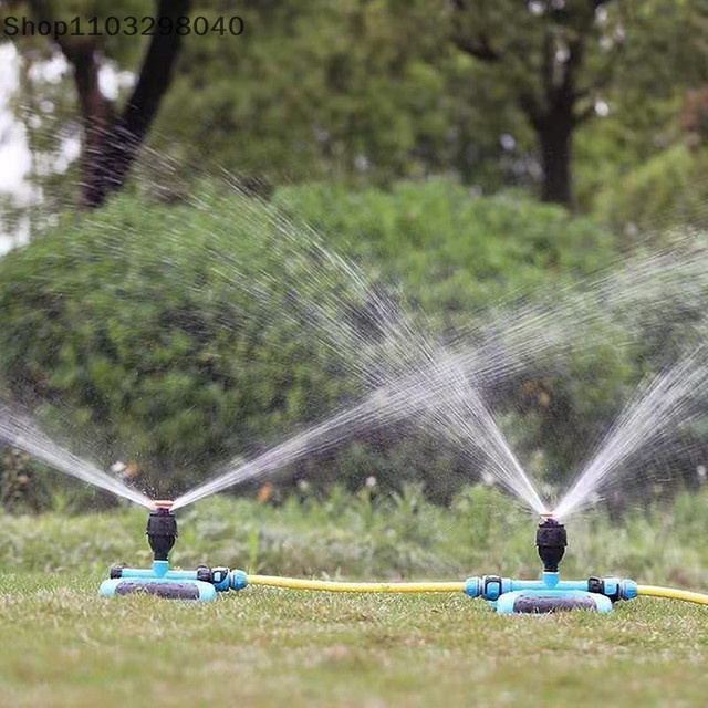 Hoeaden 360-Grad-automatischer rotierender Rasensprinkler mit multidirektionaler Wasserverteilungsdüse für die Gartenbewässerung - Bild 1