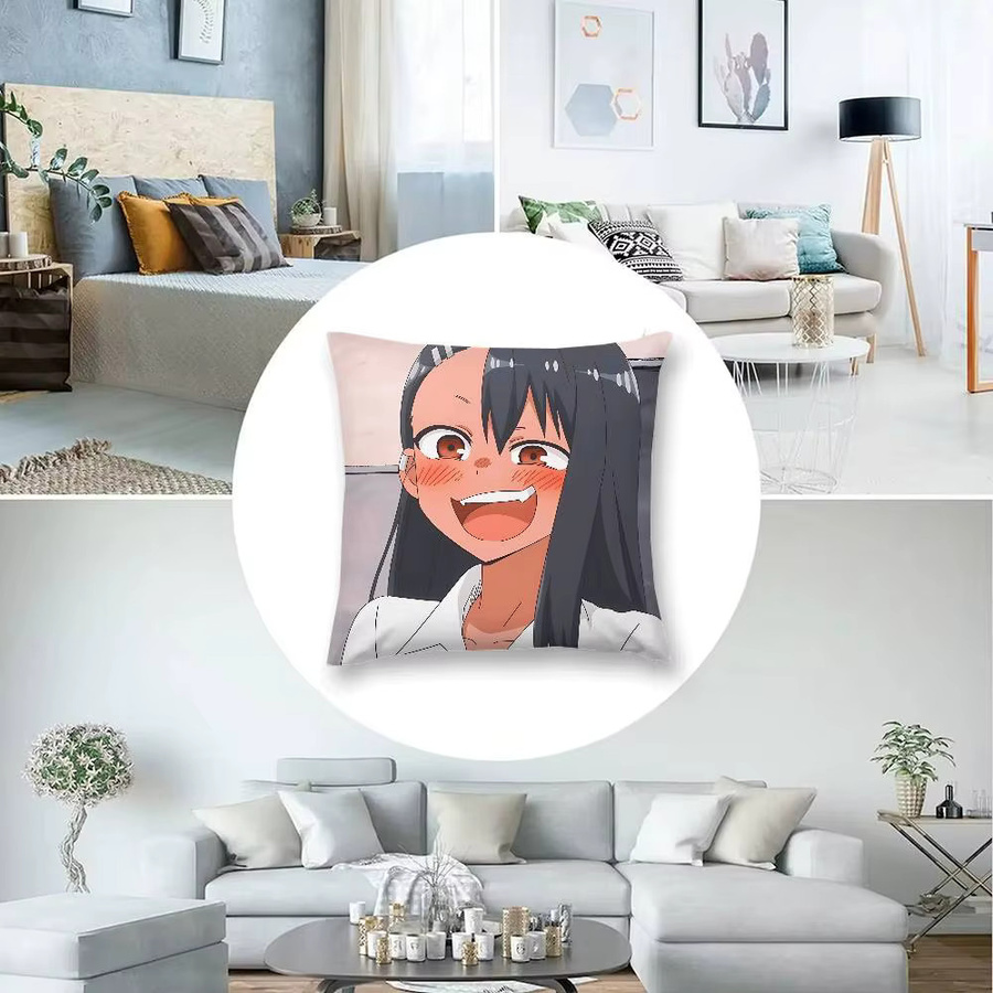 52TOYS Nagatoro Kissenbezug aus Polyester mit Reißverschluss, Multicolour, B/T/H: 40 x 40 x 40 cm - Bild 3