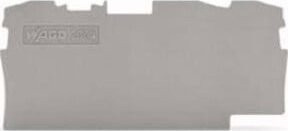 WAGO Abschluss- und Zwischenplatte 2004-1391 Grau 1mm dick - Bild 1