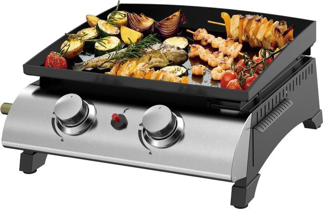 El Fuego Plancha Austin II Gasgrill mit Gusseisenplatte in Schwarz - Bild 1