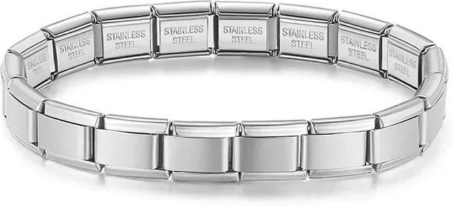 Hapiship Armband Edelstahl, Silber, 9mm, Unisex - Bild 1