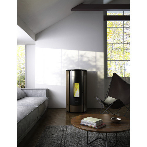 Freepoint Pelletofen Globe in Braun aus Stahl mit 10,5 kW Leistung und WLAN-Funktion - Bild 5